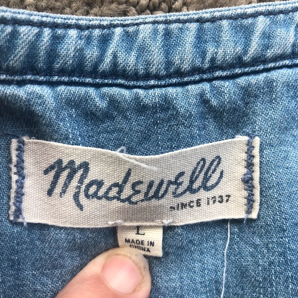 Madewell Denim Shirt | Size Large - Picture 2 of 2